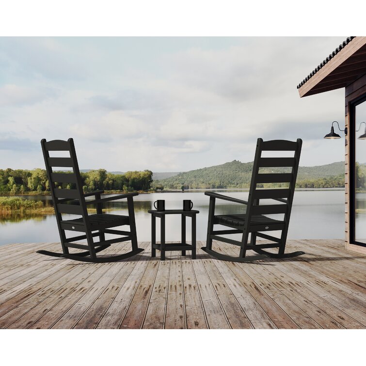 Polywood shaker rocking online chair set